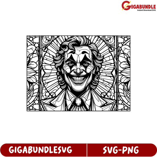 Intricate Joker SVG Artwork for Creative Projects and Designs