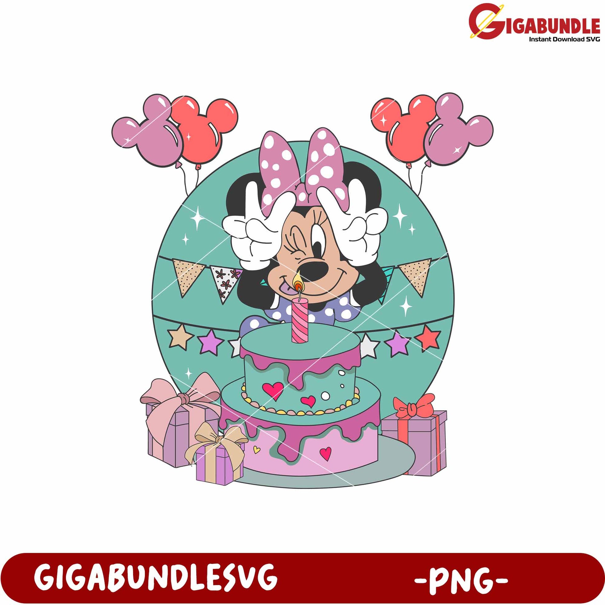 It's my birthday minnie png, minnie mouse birthday png, cute minnie celebration png
