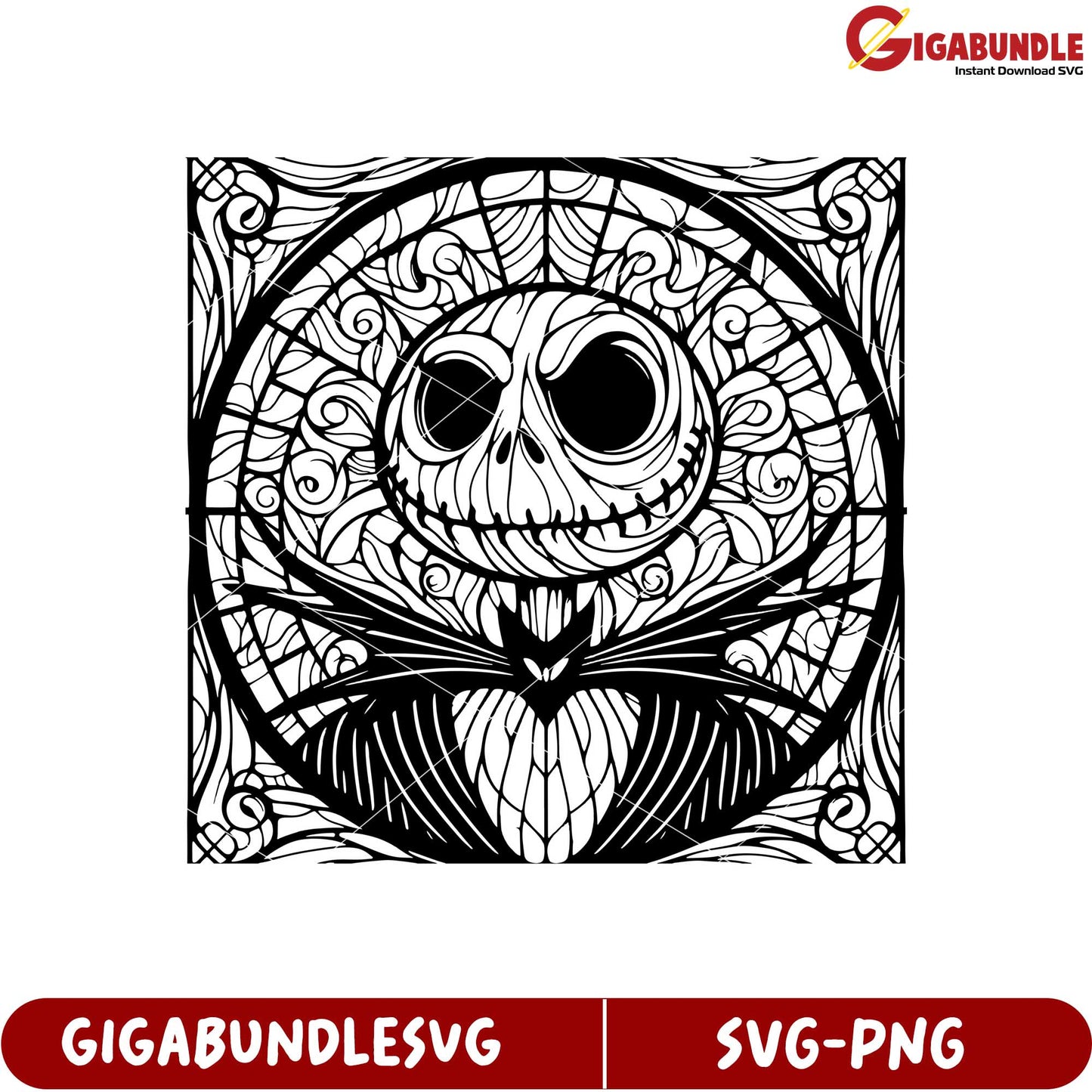 Jack Skellington Decorative SVG Artwork for Crafting Projects