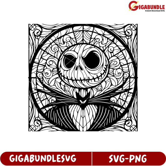 Jack Skellington Decorative SVG Artwork for Crafting Projects