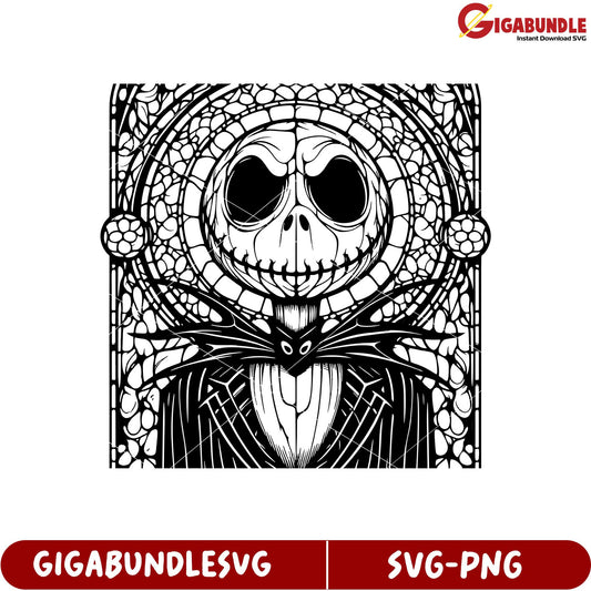 Jack Skellington SVG Art Design for Halloween Crafts and Decor