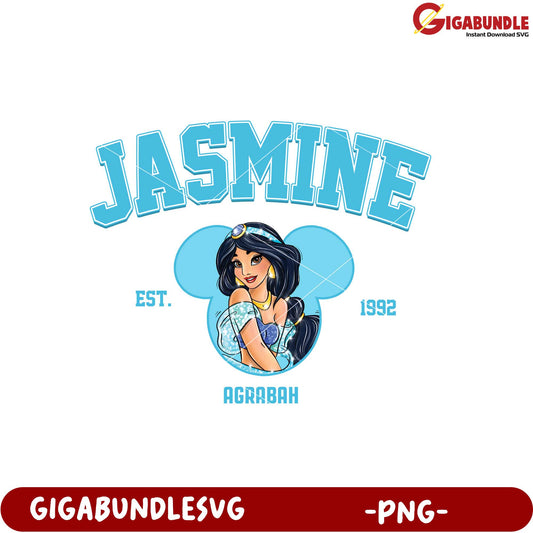 Jasmine Character Design PNG for Fans of Agrabah 1992
