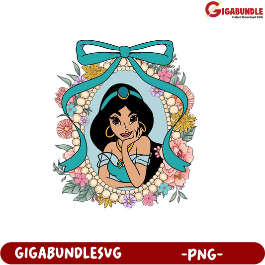 Jasmine Floral Frame PNG Design for Creative Projects and Crafts