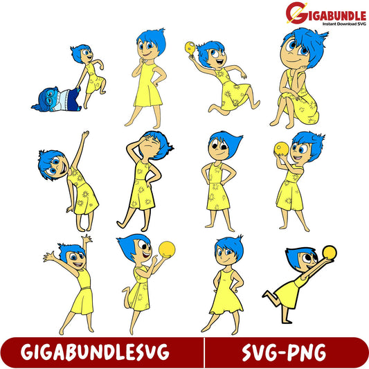 Joyful SVG Bundle Cute Animated Characters for Creative Projects