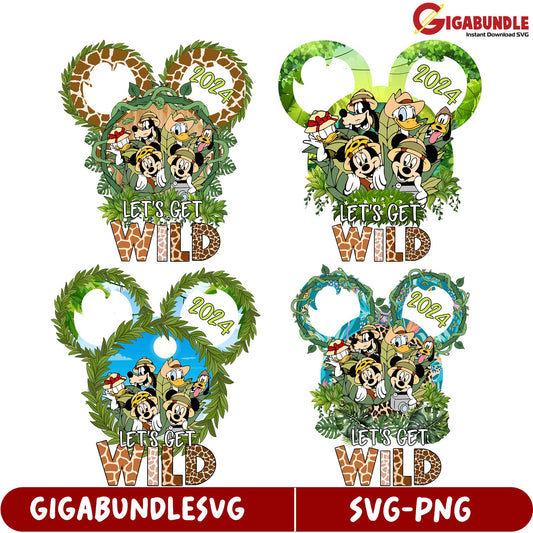 Let's Get Wild SVG Bundle Fun Disney-Inspired Designs 2024