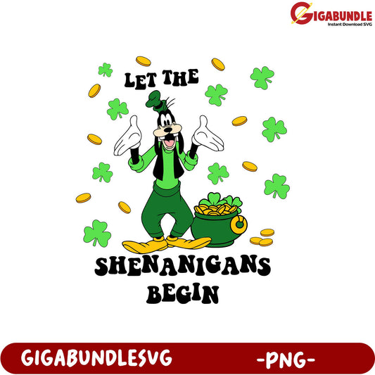 Let the Shenanigans Begin Fun St. Patrick's Day PNG Design