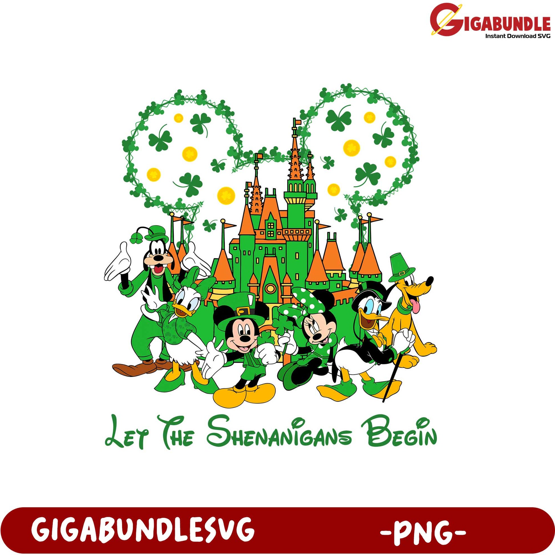 Let the Shenanigans Begin St. Patrick's Day Disney PNG Art