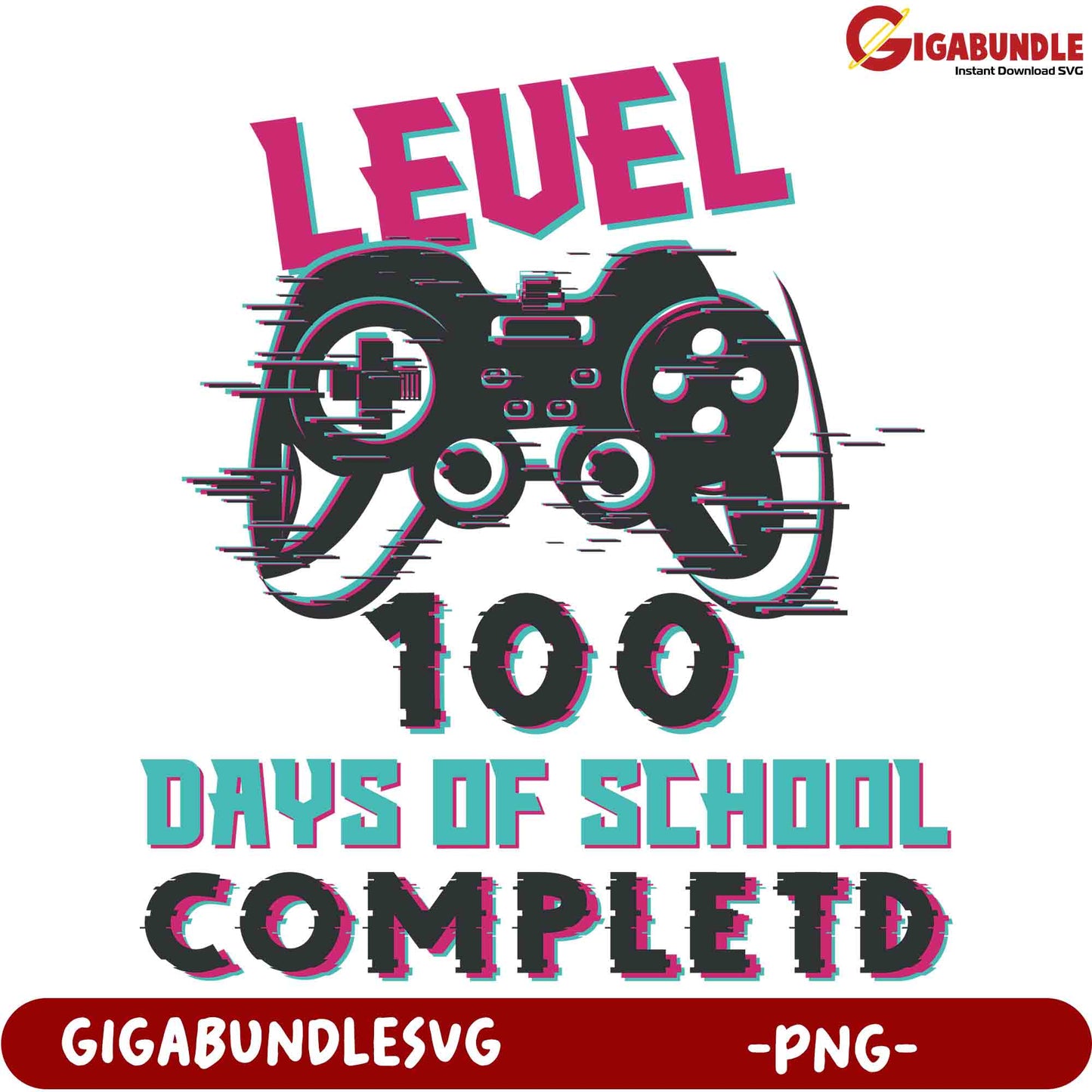 Level 100 Days of School Completed PNG