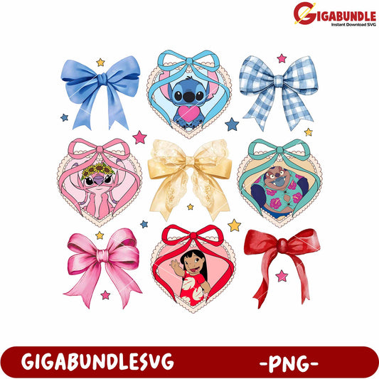 Lilo and stitch characters bowtie png, funny stitch memes png, lilo and stitch the movie png