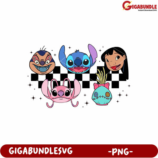 Lilo and stitch characters png, disney alien friends png, stitch and lilo movie png