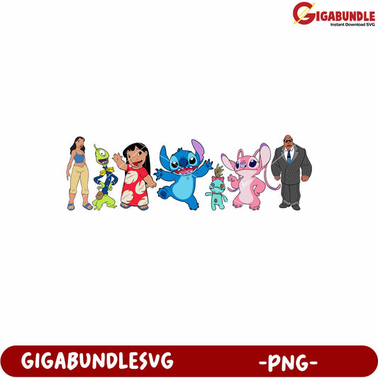 Lilo and stitch characters png, disney alien friends png, stitch and lilo png