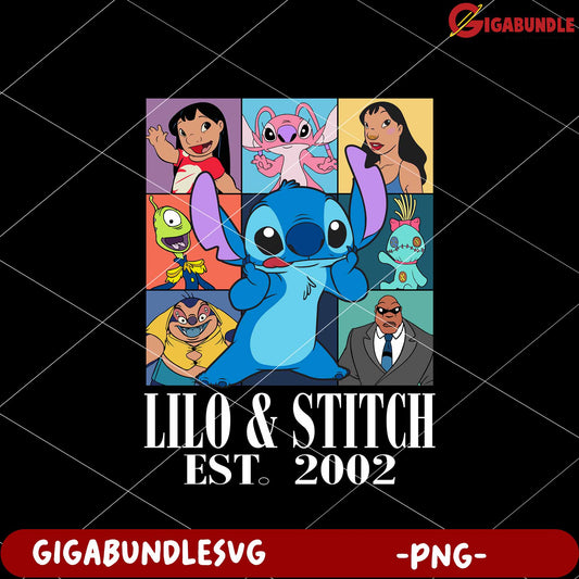 Lilo and stitch characters png, disney friends png, stitch and lilo team png