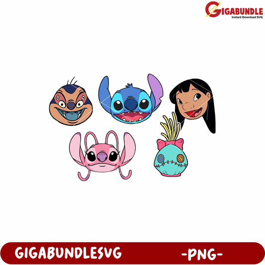 Lilo and stitch characters png, lilo and stitch the movie png