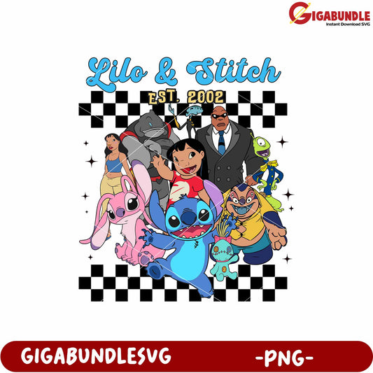 Lilo and stitch characters png, stitch and lilo png, animated hawaiian characters png