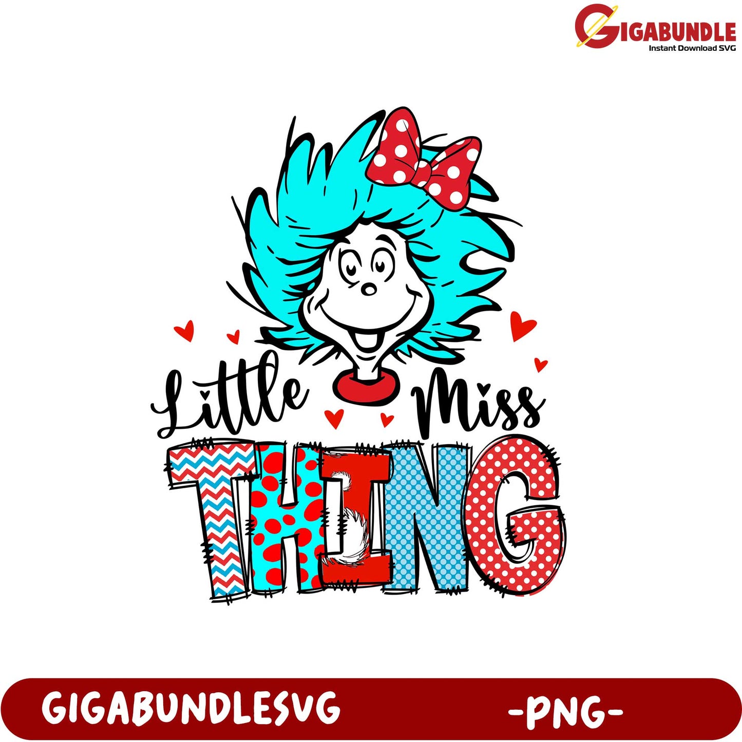 Little Miss Thing PNG Graphic for Fun and Creative Projects