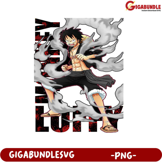 Luffy Character Design High Quality PNG Digital Download Artwork