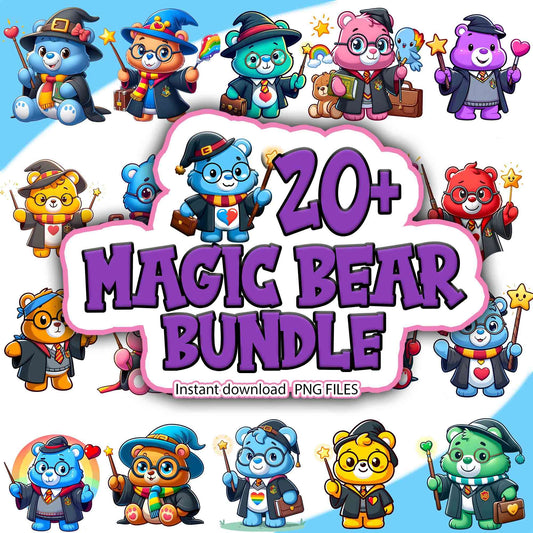 Magic Care Bears Bundle Png