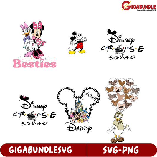 Magic Disney SVG Bundle Besties & Cruise Designs for 2023