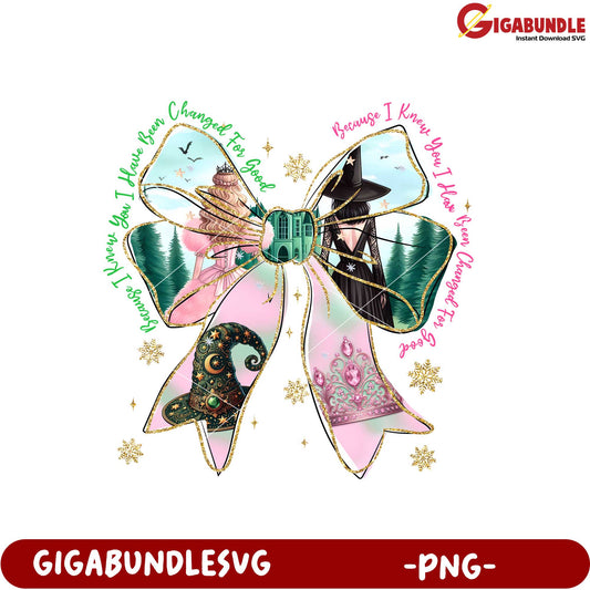 Magical Bow Design for Good Change Printable PNG Gift