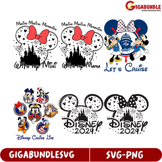 Magical Disney Cruise SVG Bundle  Memories & 2024 Designs