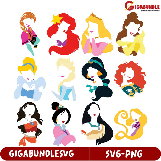 Magical Princess SVG Bundle - Instant Download for Crafts