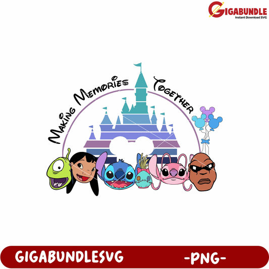 Making memories together png, family memories png, friendship pn