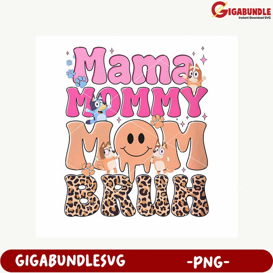 Mama Mommy Cute Character Design PNG Downloadable File