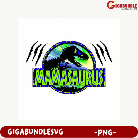 Mamasaurus Dinosaur Graphic Design PNG Artwork Download