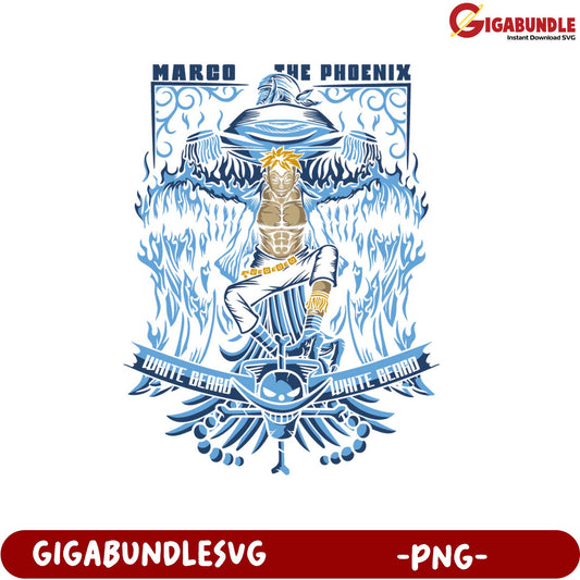 Marco the Phoenix Graphic Design for Creative Projects PNG