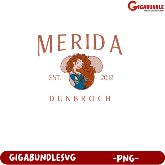 Merida Dunbroch Character Design PNG Product Download