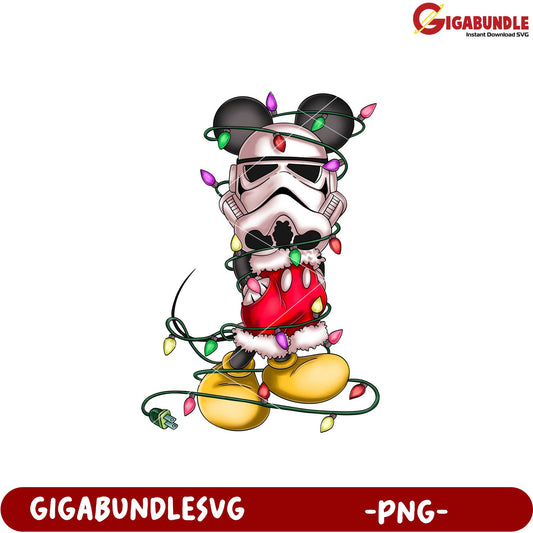 Mickey Mouse Inspired Stormtrooper Holiday Decoration PNG