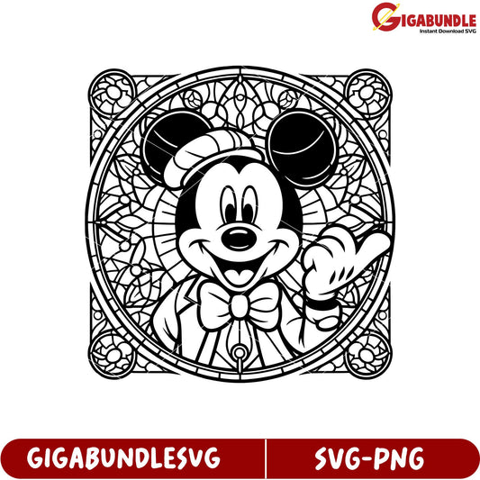 Mickey Mouse Vintage SVG Design for Crafts and Digital Projects