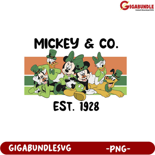 Mickey & Co. St. Patrick's Day PNG - Celebrate Since 1928