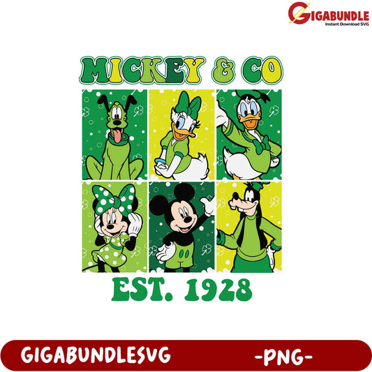 Mickey & Co. Vintage PNG Artwork - Established 1928 Collection