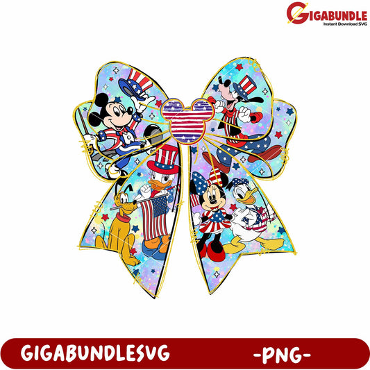 Mikey & friends 4th of july png, mickey mouse july 4th png, disney 4th of july png