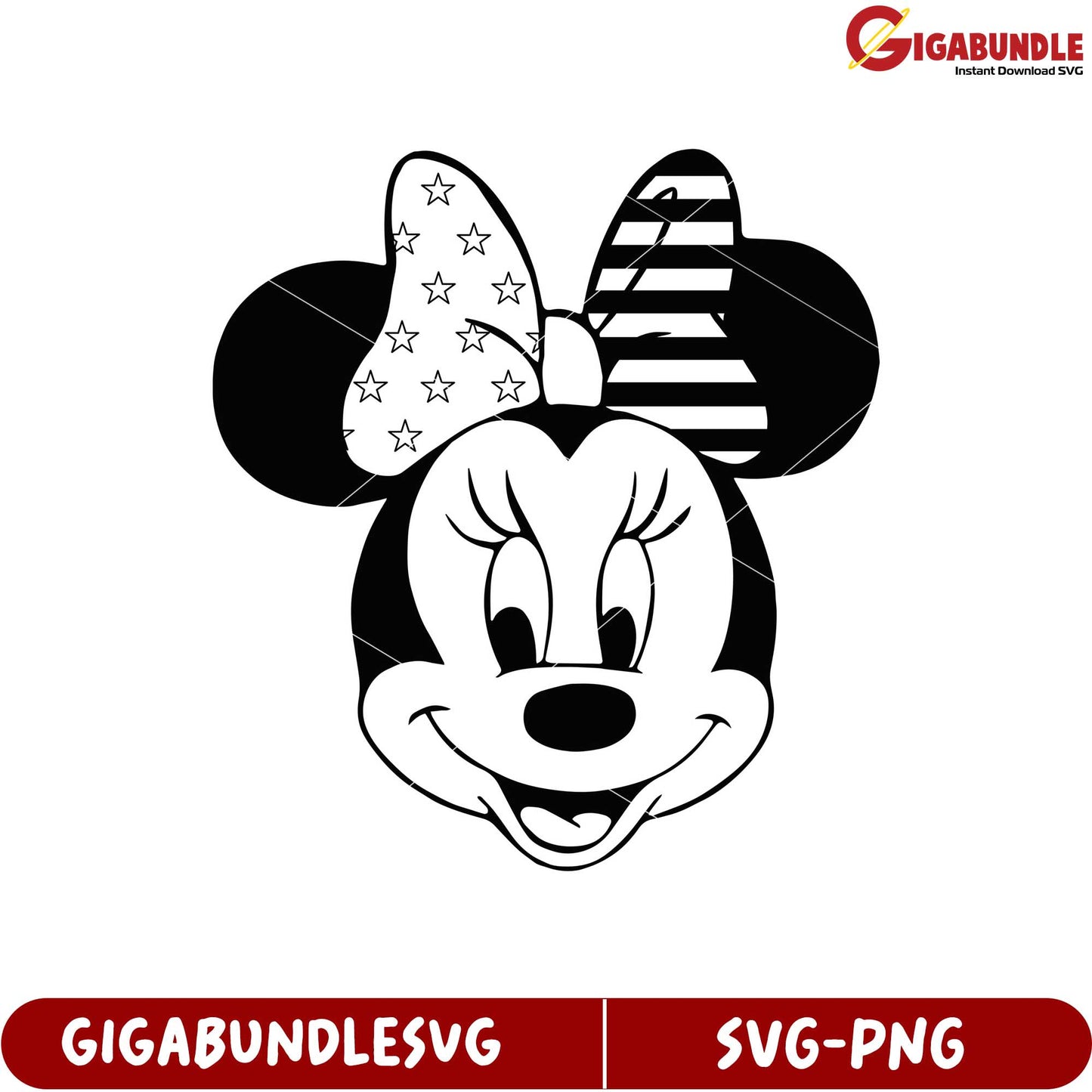 Minnie Mouse Cartoon Character SVG Design for Creative Projects