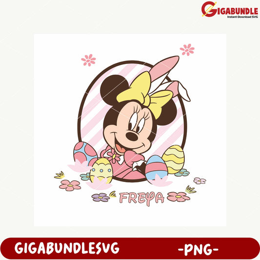 Minnie Mouse Easter Celebration PNG Artwork Download