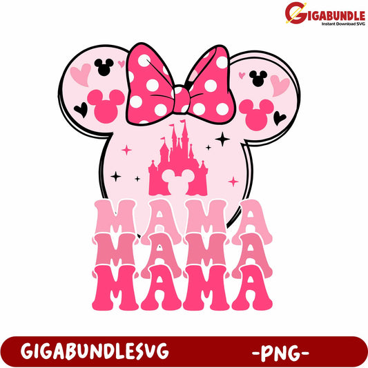 Minnie Mouse Mama Graphic Design for Kids - PNG Download