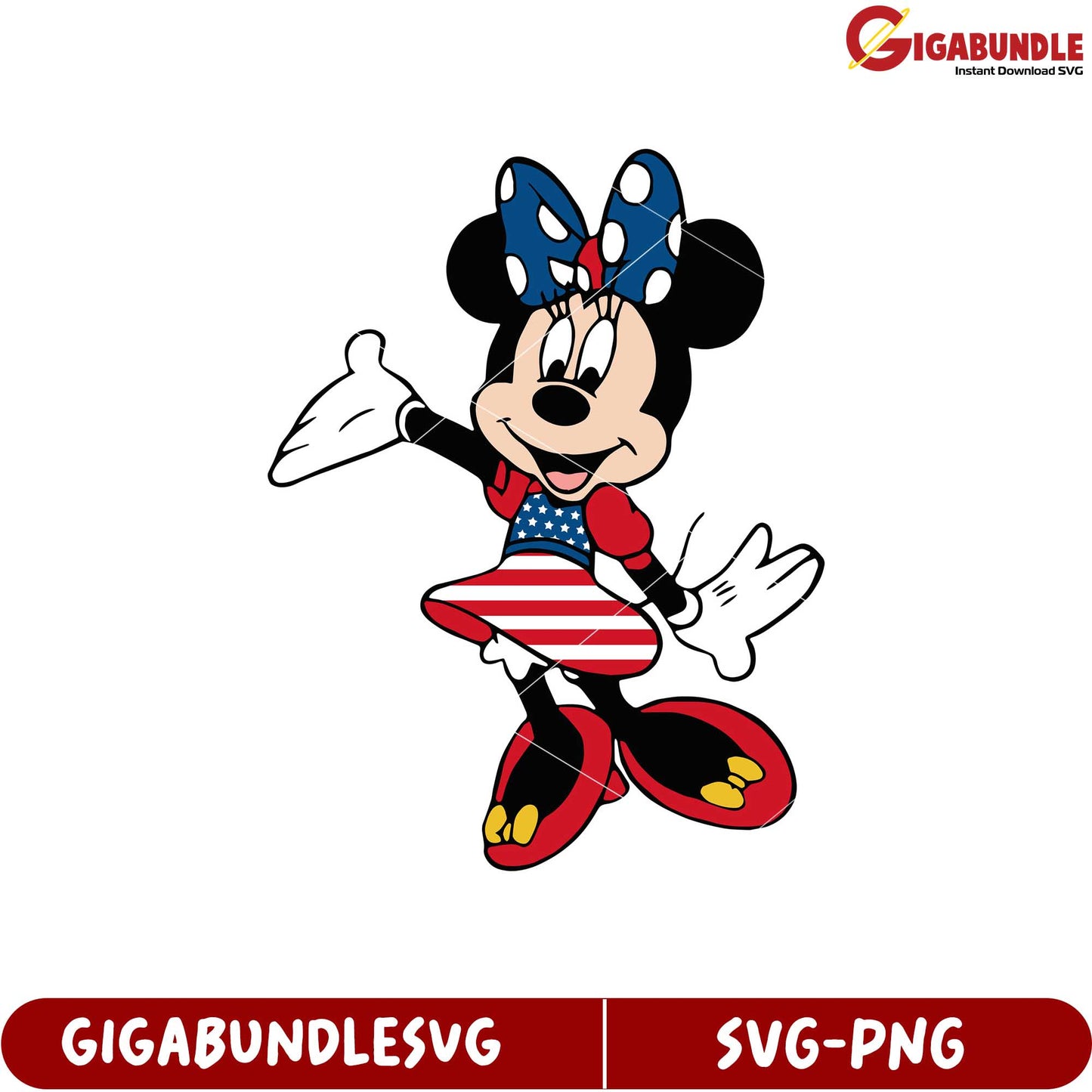 Minnie Mouse SVG Design for Crafts and Projects Downloadable Format