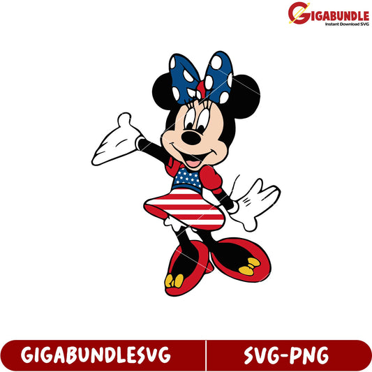 Minnie Mouse SVG Design for Crafts and Projects Downloadable Format