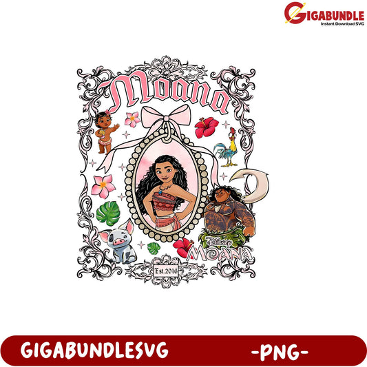 Moana Themed Digital Art PNG for Disney Fans and Collectors