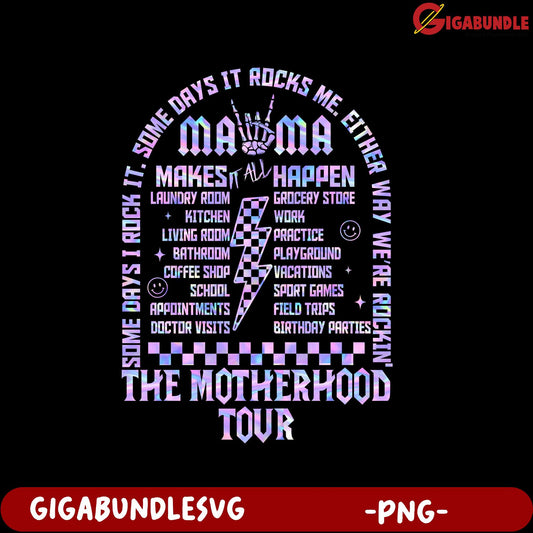 Mom Life Tour Graphic Design  PNG  Gigabundle Download