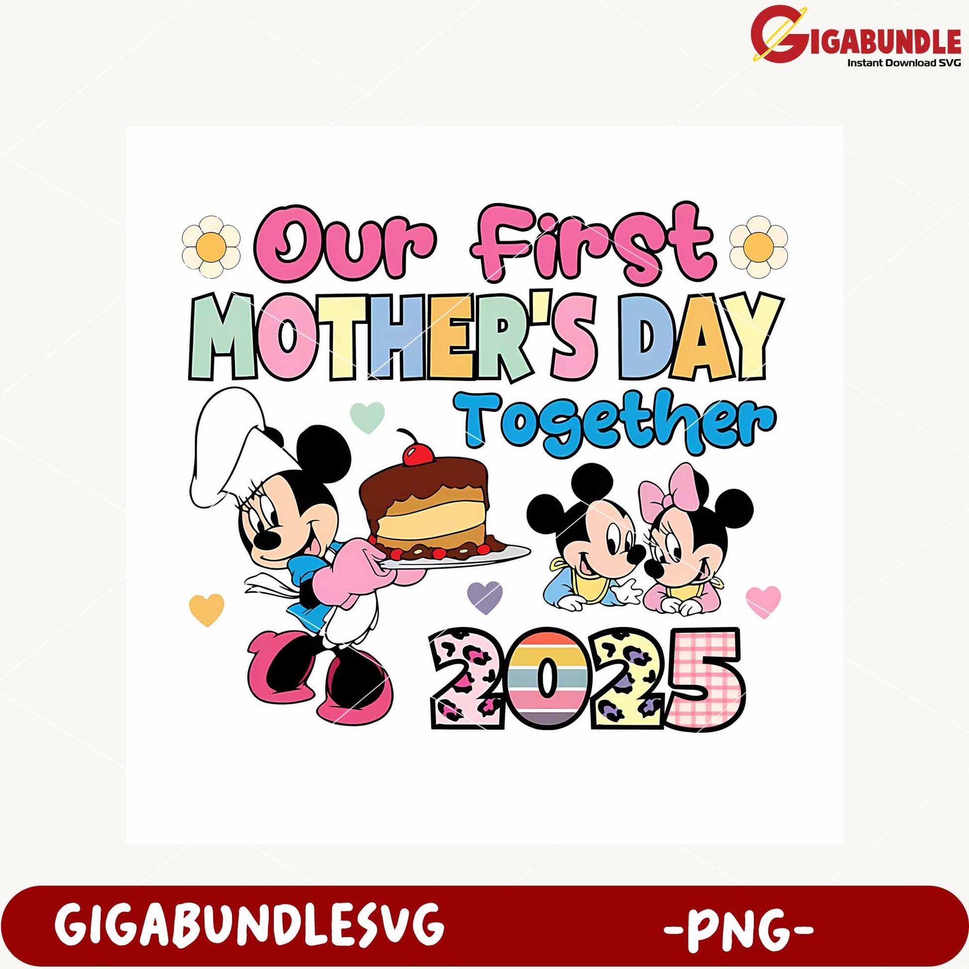 Mothers Day Celebration Design for 2025 with Mickey Mouse