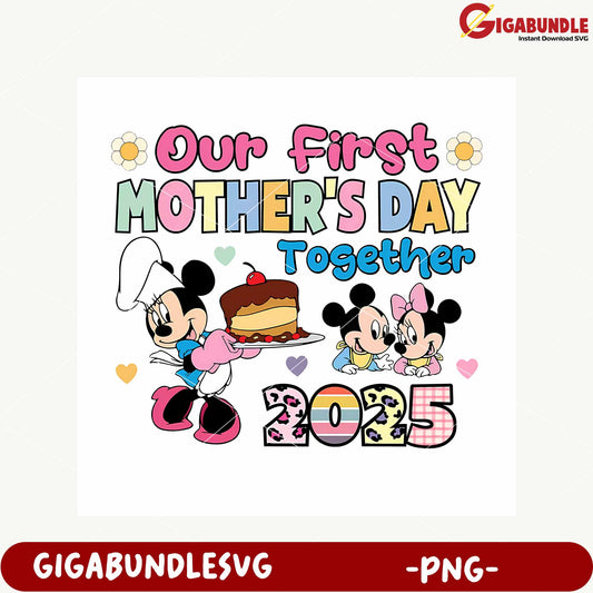 Mothers Day Celebration Design for 2025 with Mickey Mouse
