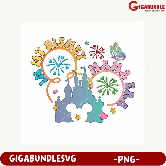 My Disney Mama Magical Castle Art PNG Design File