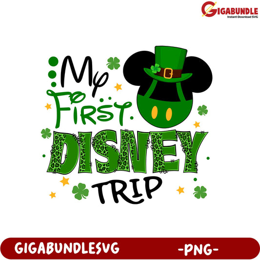 My First Disney Trip PNG Design for Kids and Family Fun