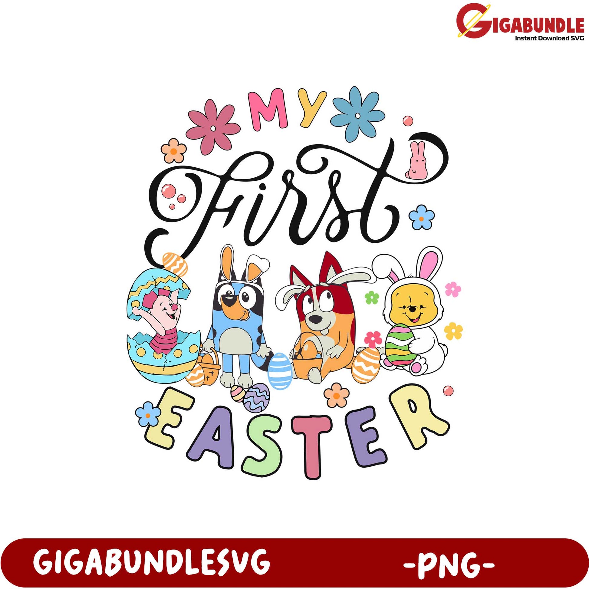 My First Easter PNG Design for Cute Baby Celebrations