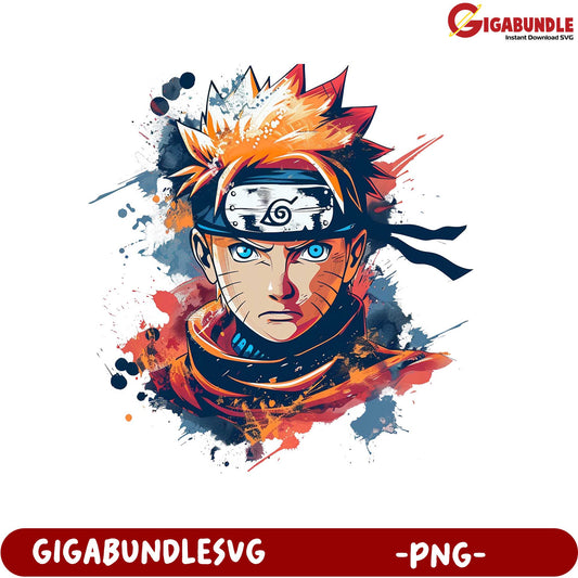 Naruto Anime Character Artwork PNG Downloadable Image File