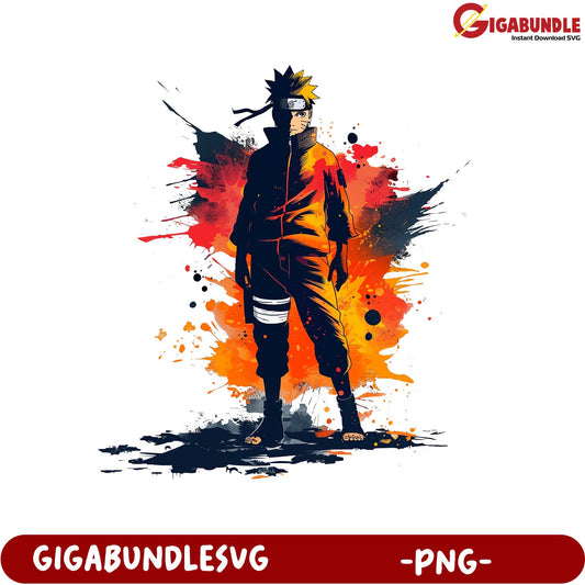 Naruto Character Art PNG Design for Fans and Collectors