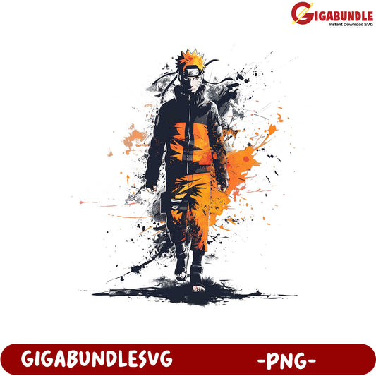 Naruto Character Art PNG Stylish Creative Design for Fans